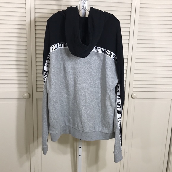 P.E Nation Unisex Hoodie with Kangaroo Pockets with Zips Large - Picture 7 of 12